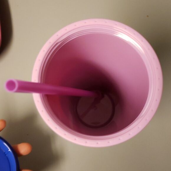 𝅺STARBUCKS Summer 20 Venti Purple ombre plastic Tumbler with straw 24oz - Picture 7 of 7